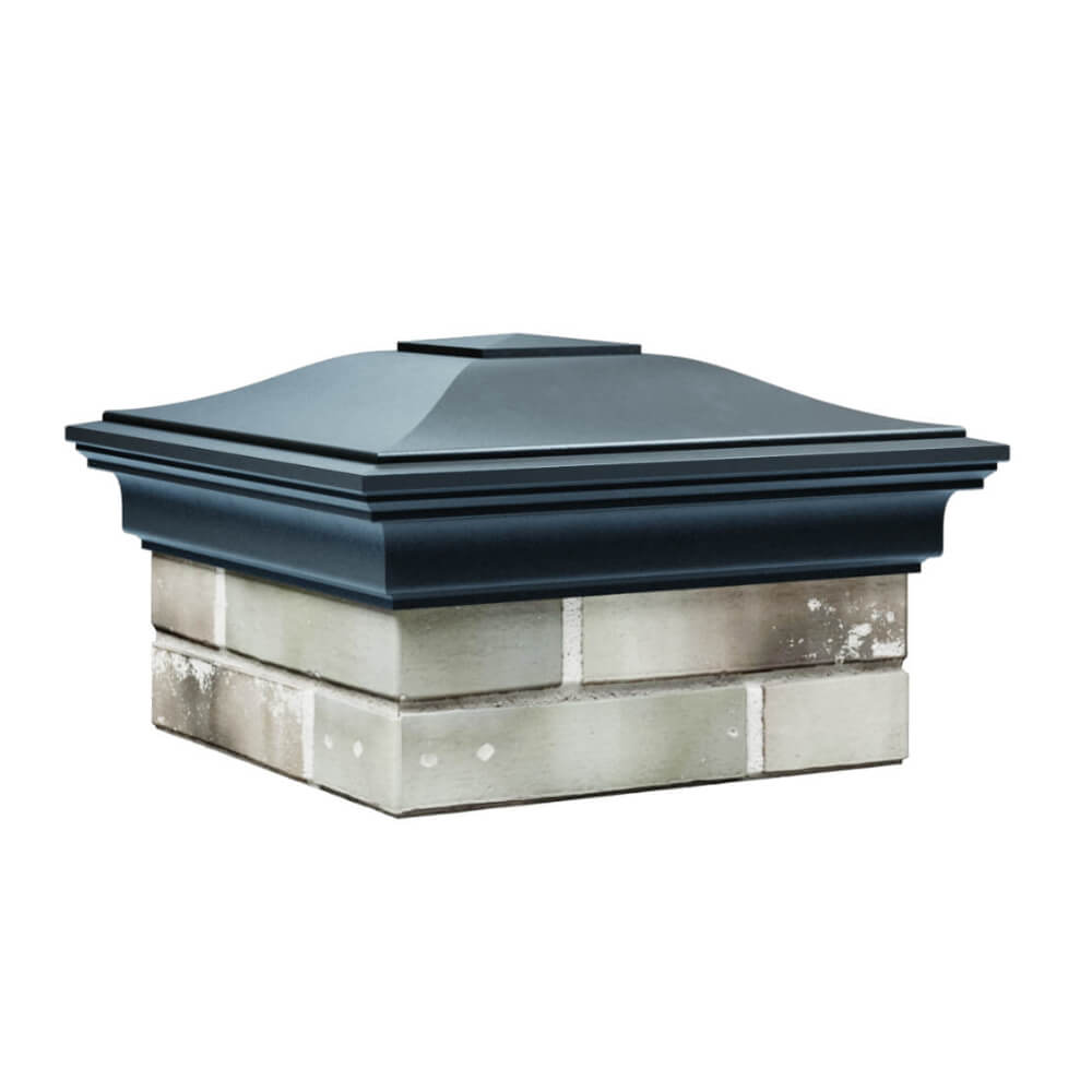 Колпак Zking Монблан Серый на столб 1.5х1.5 еврокирпича 0.7НФ (355х355мм) в Нальчике фото