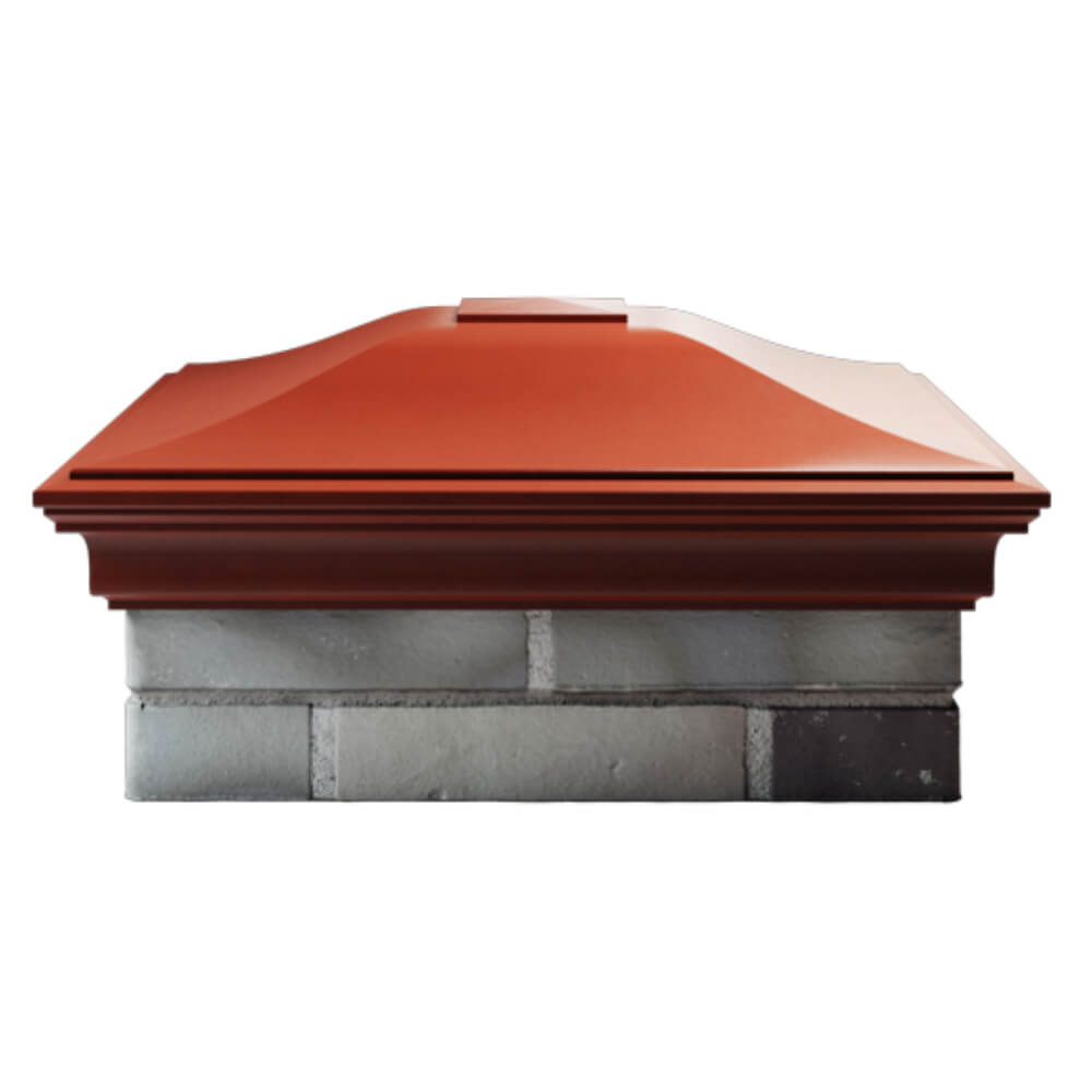 Колпак Zking Монблан Красный на столб 2х2 кирпича (515х515мм) в Нальчике фото