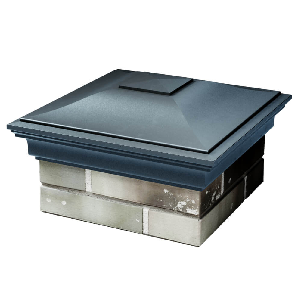 Колпак Zking Монблан Серый на столб 1.5х1.5 кирпича (385х385мм) в Нальчике фото