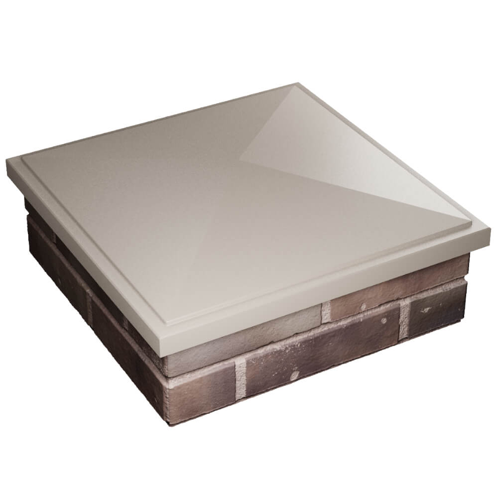 Колпак Zking БонаМоно Бежевый на столб 2х2 кирпича (515х515, 530х530мм) в Нальчике фото