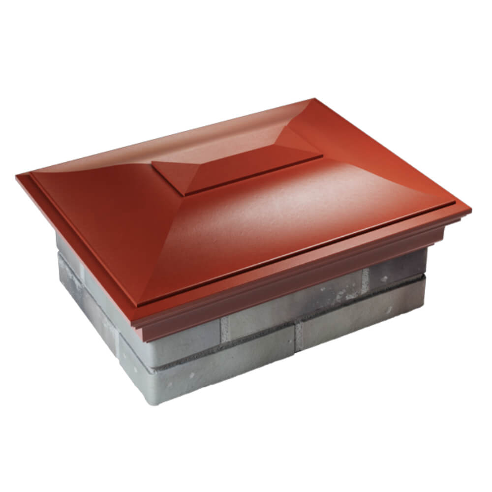 Колпак Zking Монблан Красный на столб 2х1.5 кирпича (515х385мм) Нальчик фото