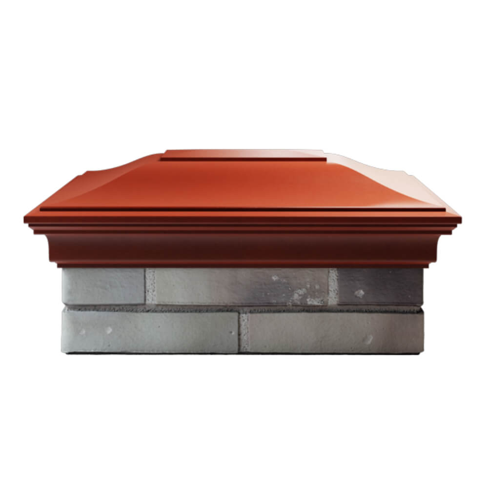 Колпак Zking Монблан Красный на столб 2х1.5 кирпича (515х385мм) в Нальчике фото