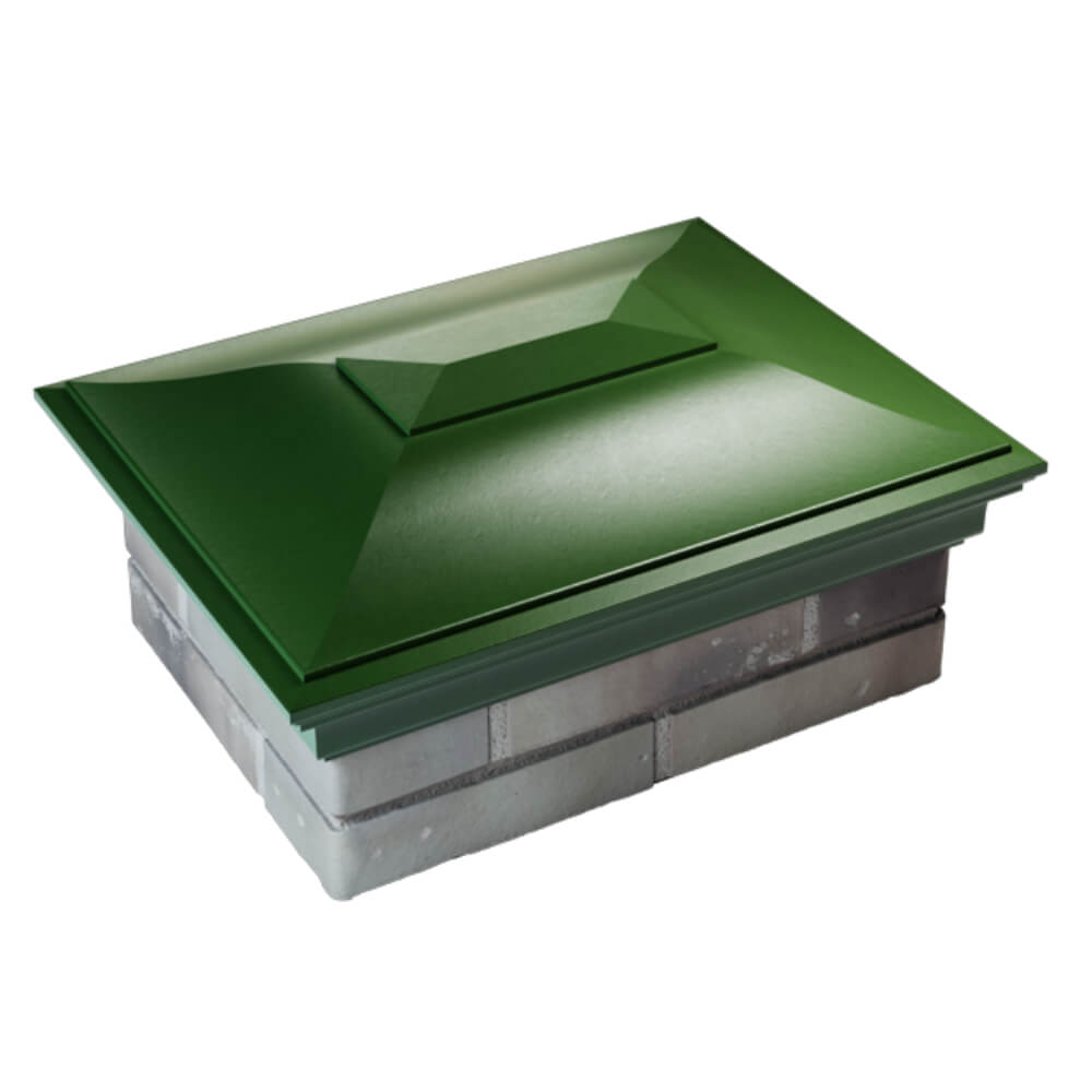 Колпак Zking Монблан Зеленый на столб 2х1.5 кирпича (515х385мм) Нальчик фото