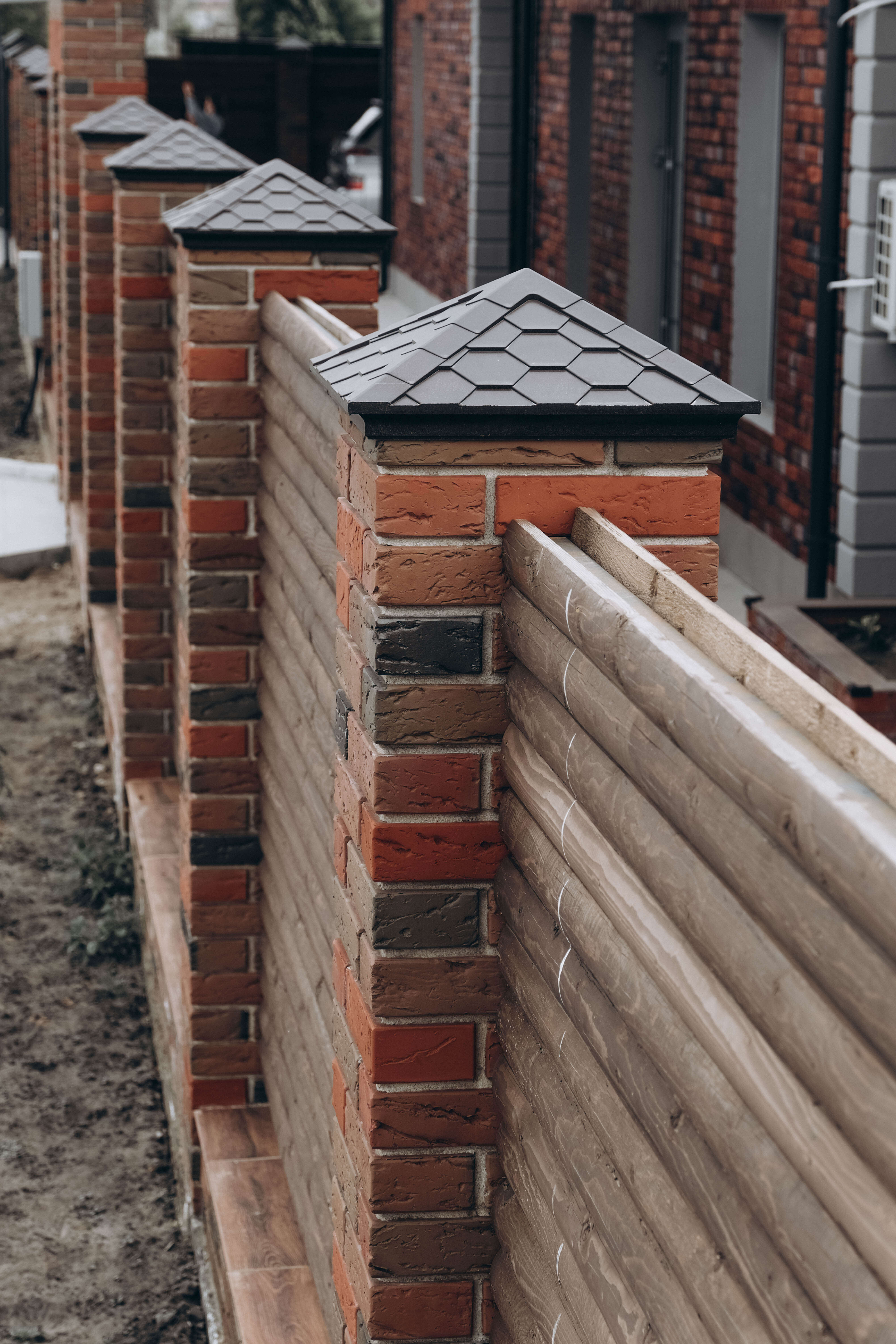 Колпак Zking Эверест Коричневый на столб 1.5х1.5 кирпича (390х390мм) в Нальчике фото