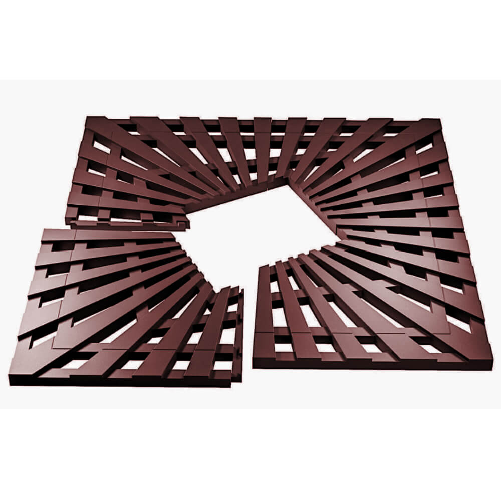 Приствольная решетка для дерева ZKING ATMOSPHERE 1.2х1.2м Коричневая в Нальчике фото