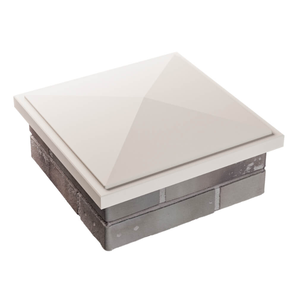 Колпак Zking БонаМоно Бежевый на столб 1.5х1.5 кирпича (385х385, 400х400мм) в Нальчике фото