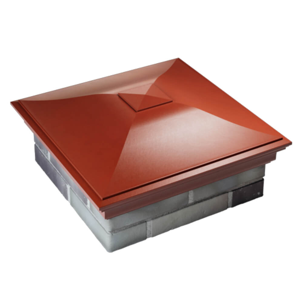 Колпак Zking Монблан Красный на столб 2х2 кирпича (515х515мм) Нальчик фото