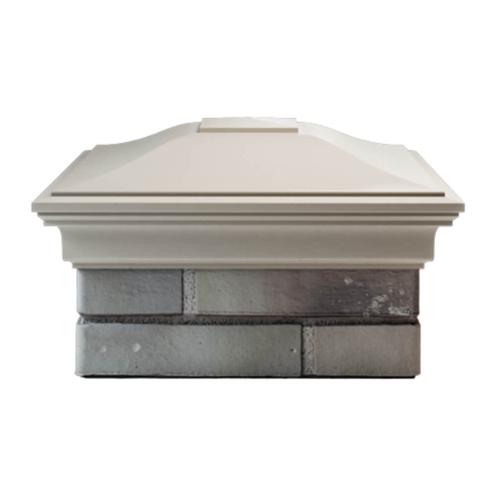 Колпак Zking Монблан Бежевый на столб 1.5х1.5 еврокирпича 0.7НФ (355х355мм) Нальчик фото