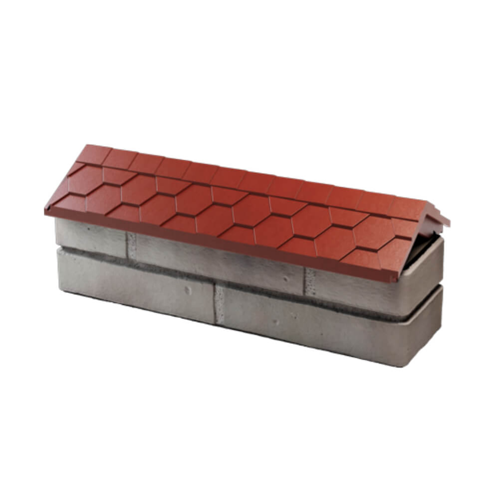 Парапет Zking Эверест Красный с посадкой на 0.5 кирпича (130мм) в Нальчике фото