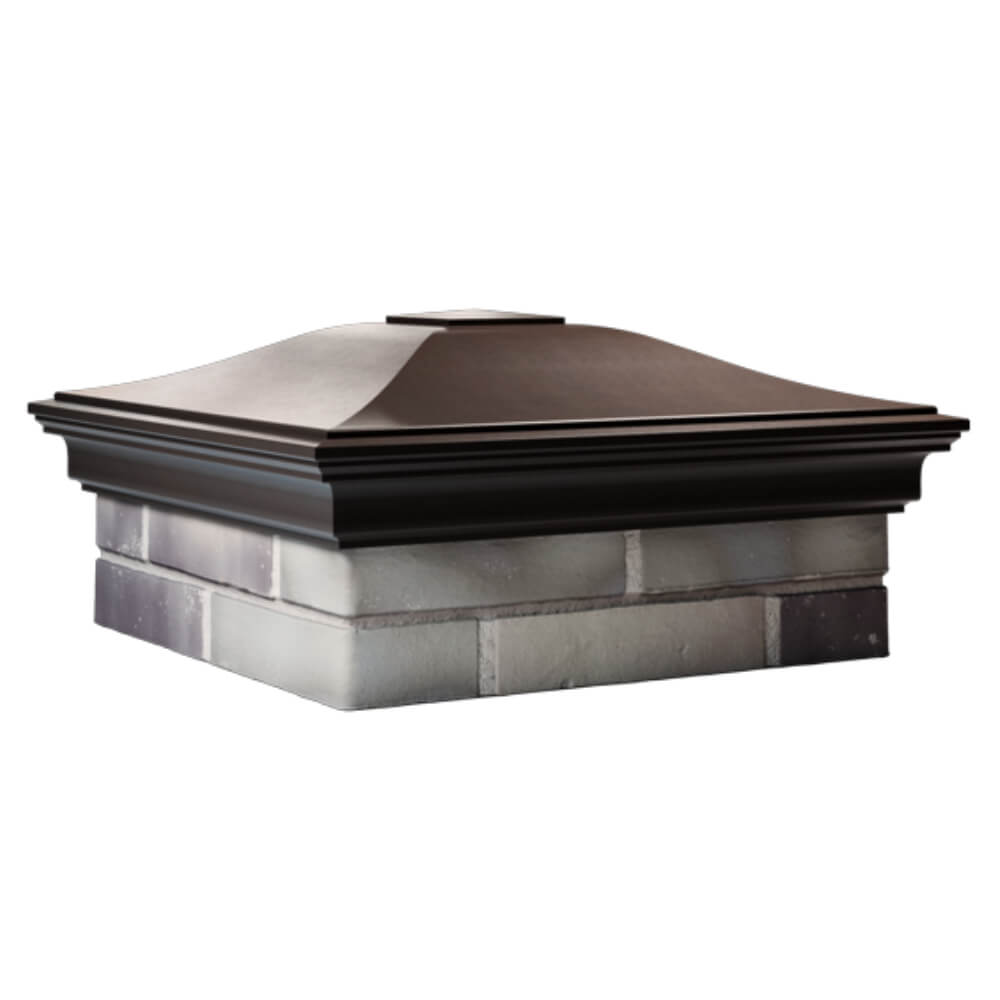 Колпак Zking Монблан Коричневый на столб 2х2 кирпича (515х515мм) в Нальчике фото