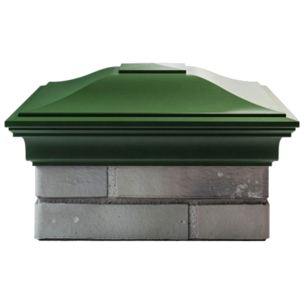 Колпак Zking Монблан Зеленый на столб 1.5х1.5 кирпича (385х385мм) Нальчик фото