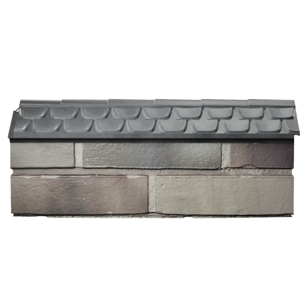 Парапет Zking Эльбрус Серый с посадкой на 0.5 кирпича (130мм) в Нальчике фото