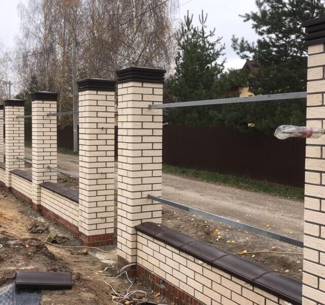 Колпак Zking Бона ХайТек Коричневый на столб 1.5х1.5 кирпича (385х385мм) в Нальчике фото