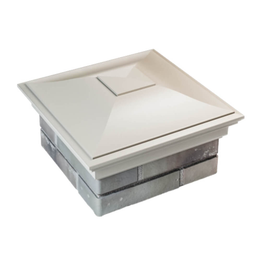 Колпак Zking Монблан Бежевый на столб 1.5х1.5 еврокирпича 0.7НФ (355х355мм) в Нальчике фото