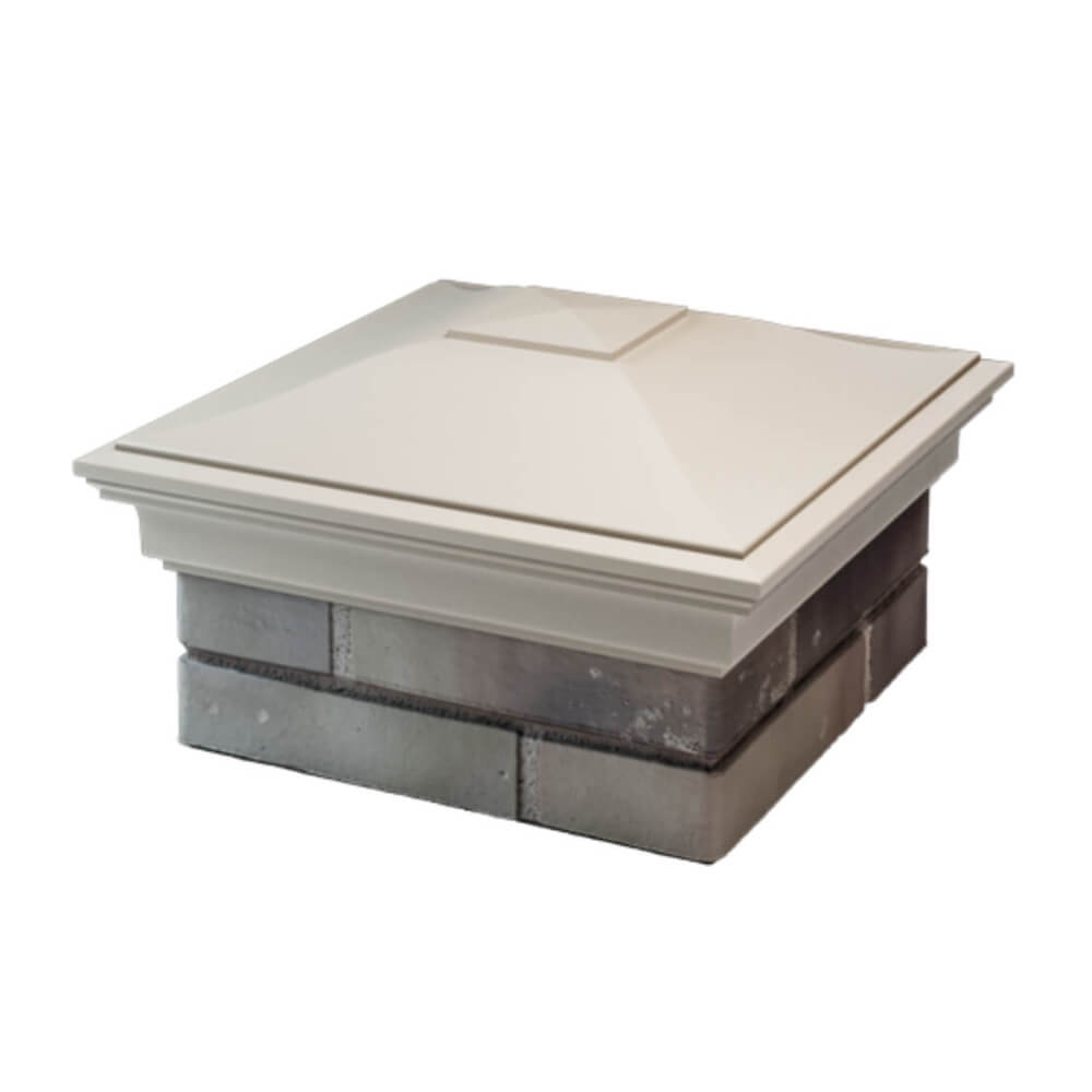 Колпак Zking Монблан Бежевый на столб 1.5х1.5 еврокирпича 0.7НФ (355х355мм) в Нальчике фото