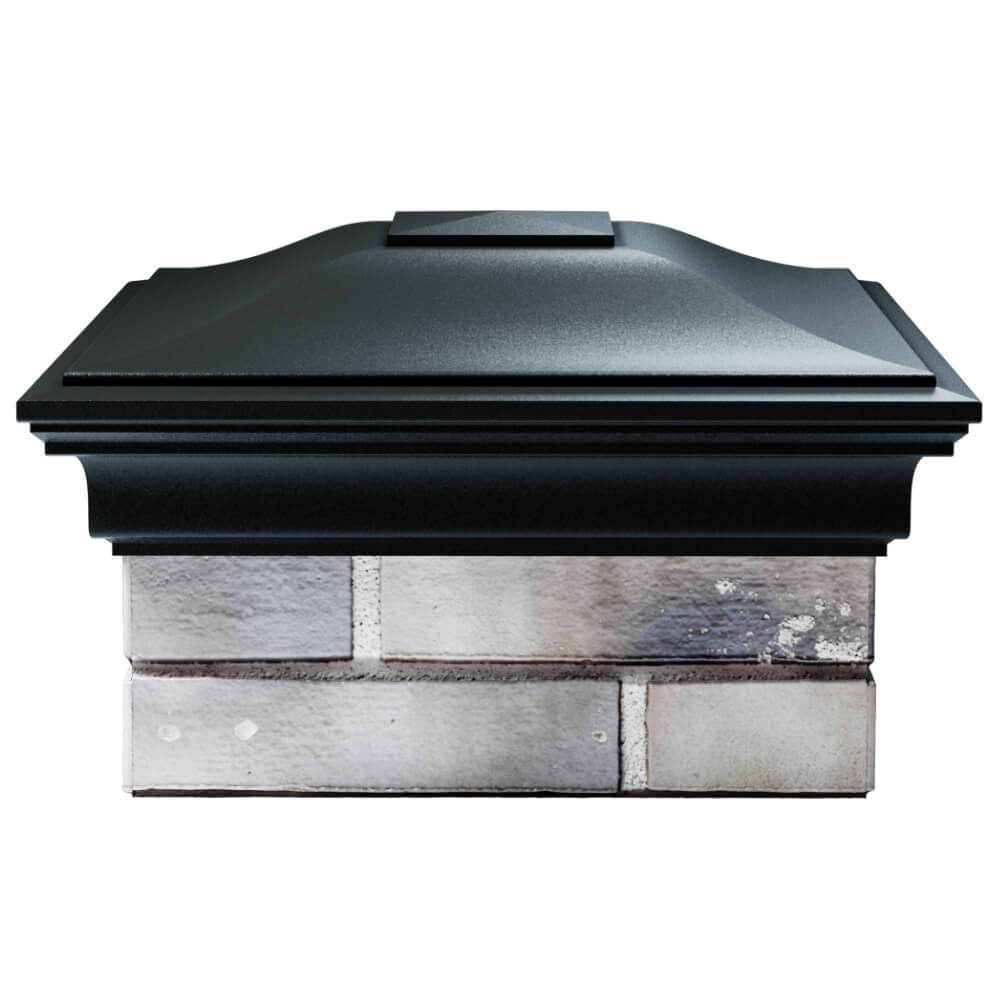 Колпак Zking Монблан Черный на столб 1.5х1.5 кирпича (385х385мм) Нальчик фото