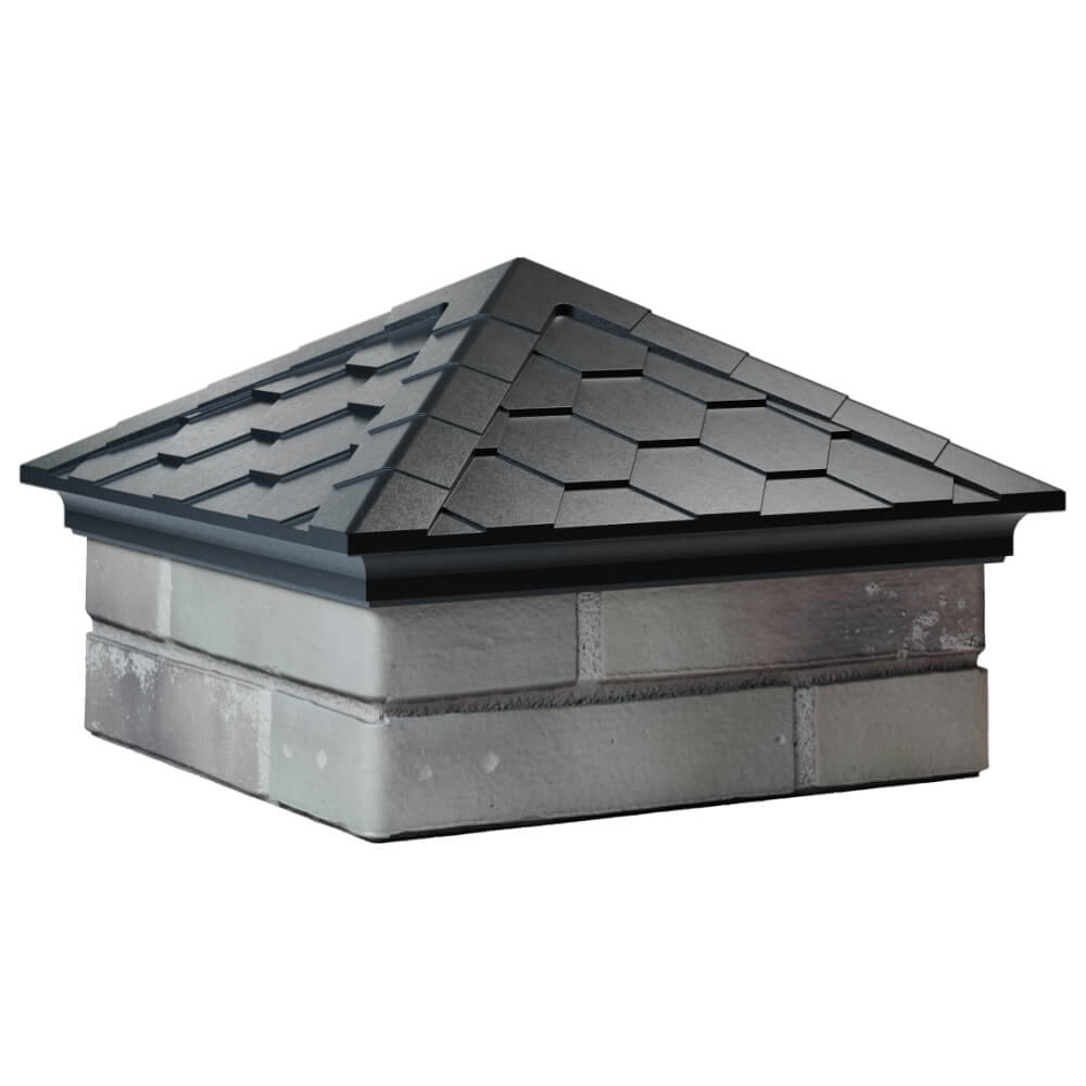 Колпак Zking Эверест Черный на столб 1.5х1.5 кирпича (390х390мм) в Нальчике фото