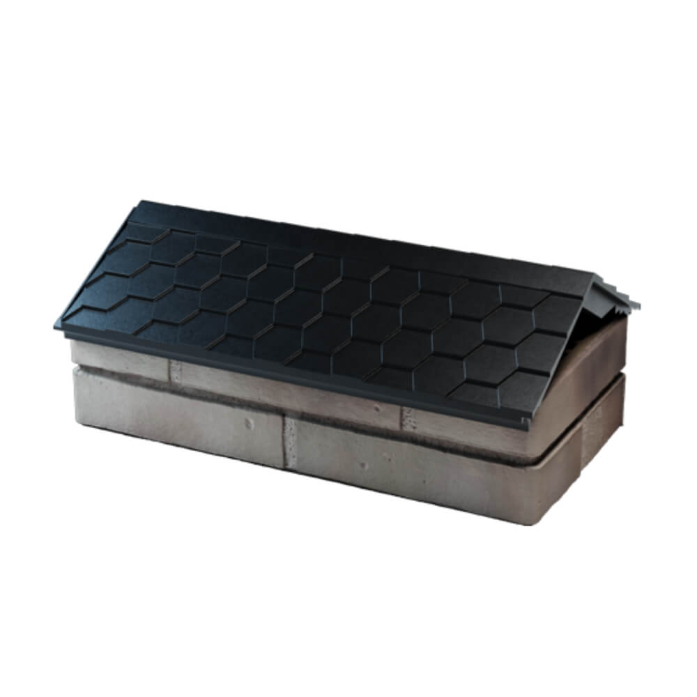 Парапет Zking Эверест Черный с посадкой на 1 кирпич (200/225/255мм) в Нальчике фото