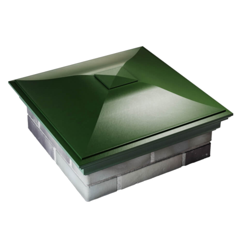 Колпак Zking Монблан Зеленый на столб 2х2 кирпича (515х515мм) Нальчик фото