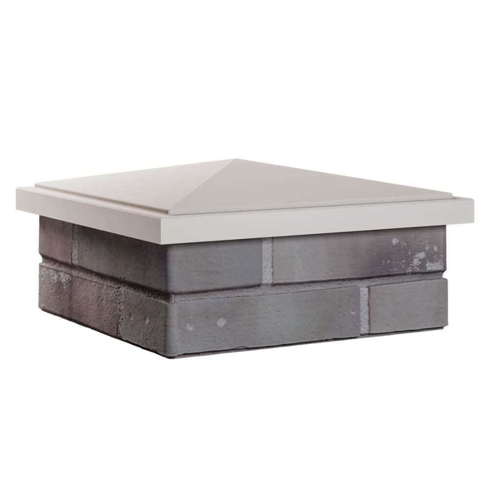 Колпак Zking БонаМоно Бежевый на столб 1.5х1.5 кирпича (385х385, 400х400мм) в Нальчике фото