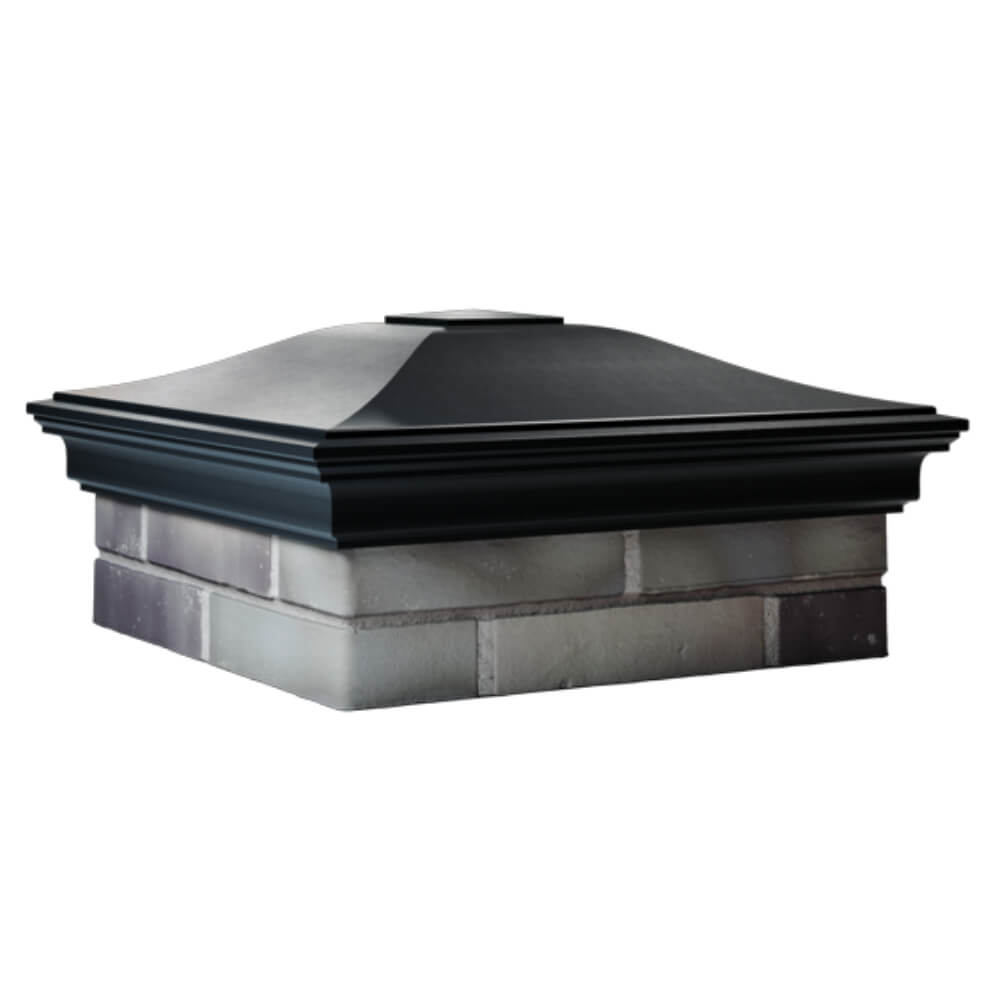 Колпак Zking Монблан Черный на столб 2х2 кирпича (515х515мм) в Нальчике фото