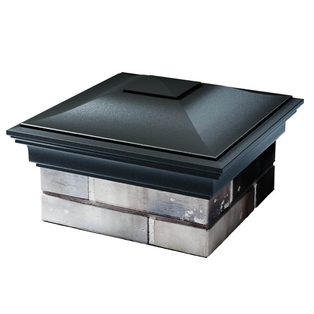 Колпак Zking Монблан Черный на столб 1.5х1.5 кирпича (385х385мм) в Нальчике фото