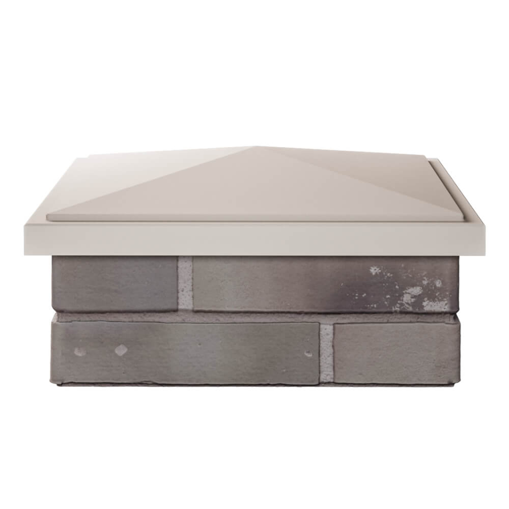 Колпак Zking БонаМоно Бежевый на столб 1.5х1.5 кирпича (385х385, 400х400мм) Нальчик фото