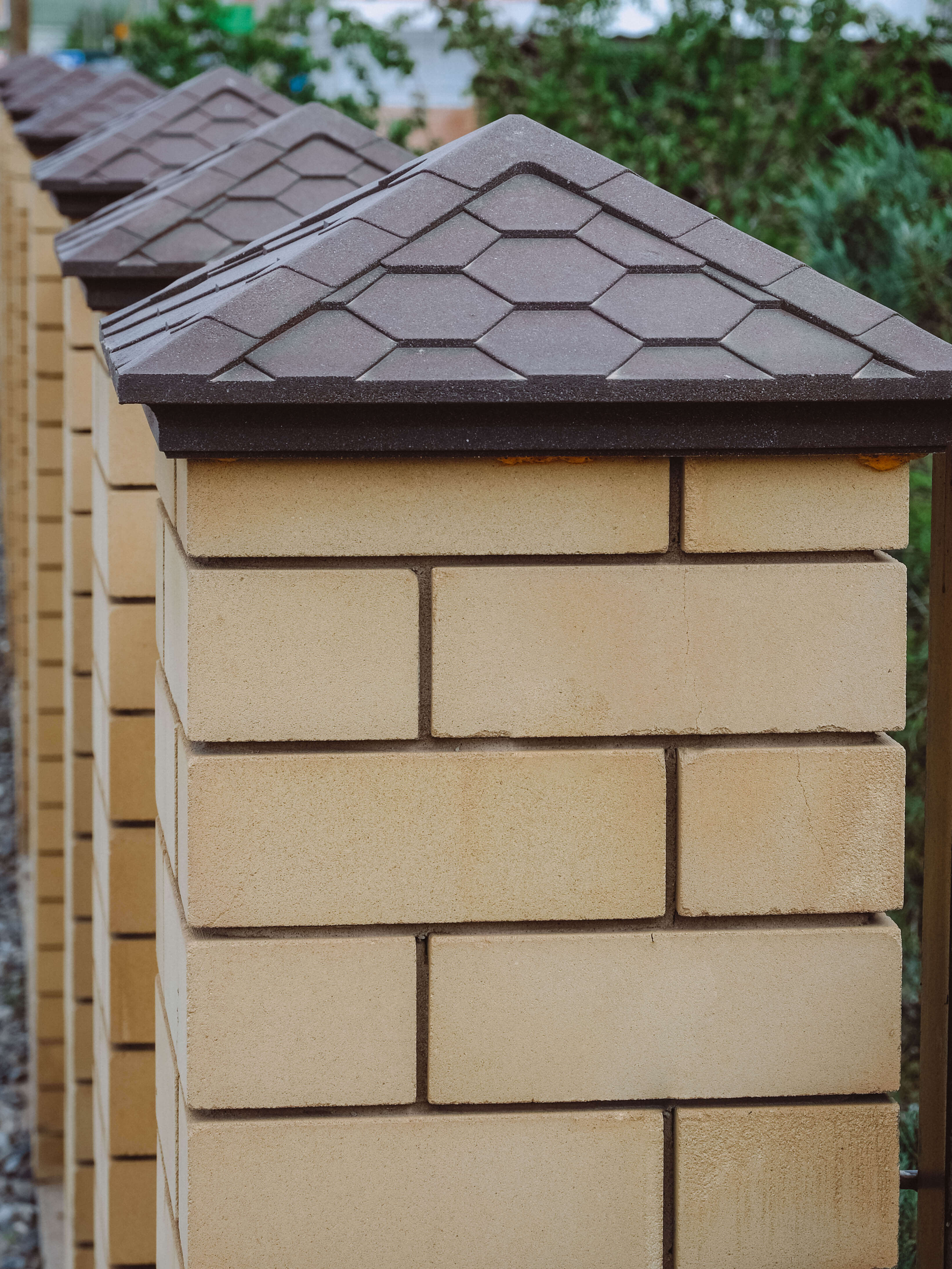 Колпак Zking Эверест Коричневый на столб 1.5х1.5 кирпича (390х390мм) в Нальчике фото