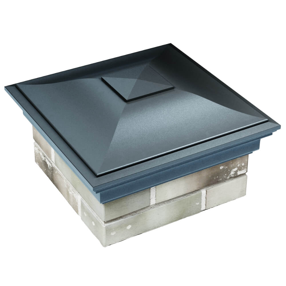 Колпак Zking Монблан Серый на столб 1.5х1.5 кирпича (385х385мм) в Нальчике фото