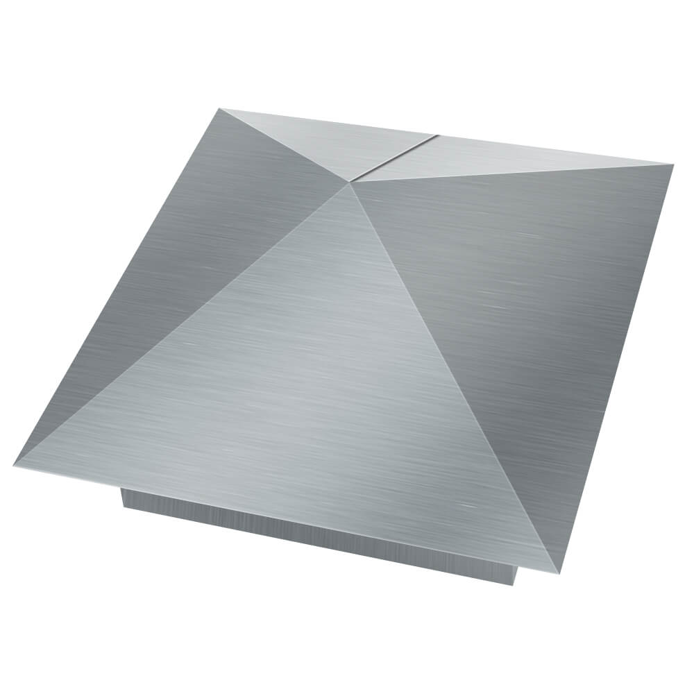 Колпак металлический 380х380мм оцинкованный заборный Нальчик фото