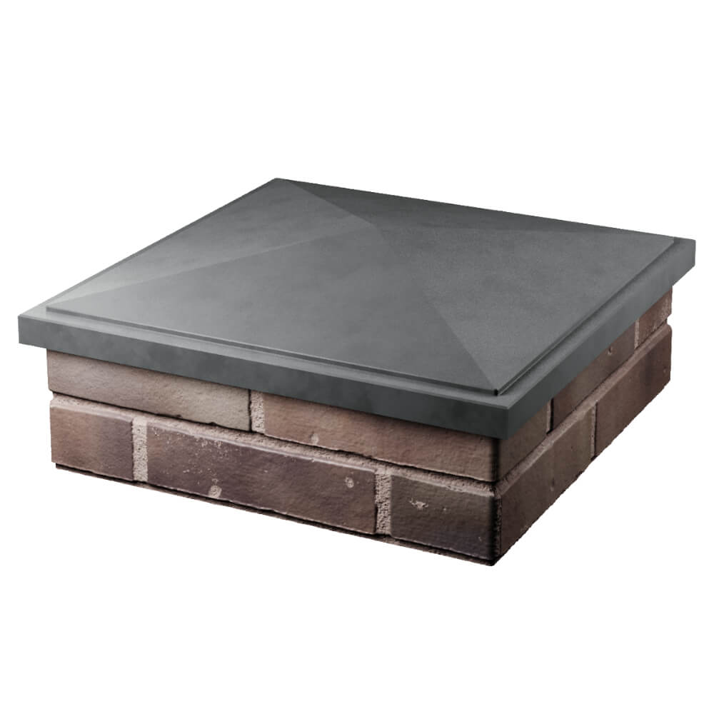 Колпак Zking БонаМоно Серый на столб 2х2 кирпича (515х515, 530х530мм) в Нальчике фото