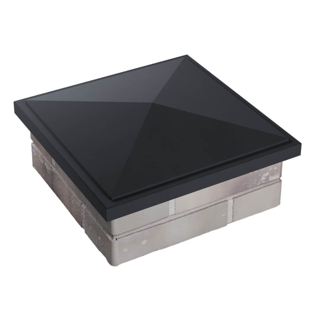 Колпак Zking БонаМоно Серый на столб 1.5х1.5 кирпича (385х385, 400х400мм) в Нальчике фото