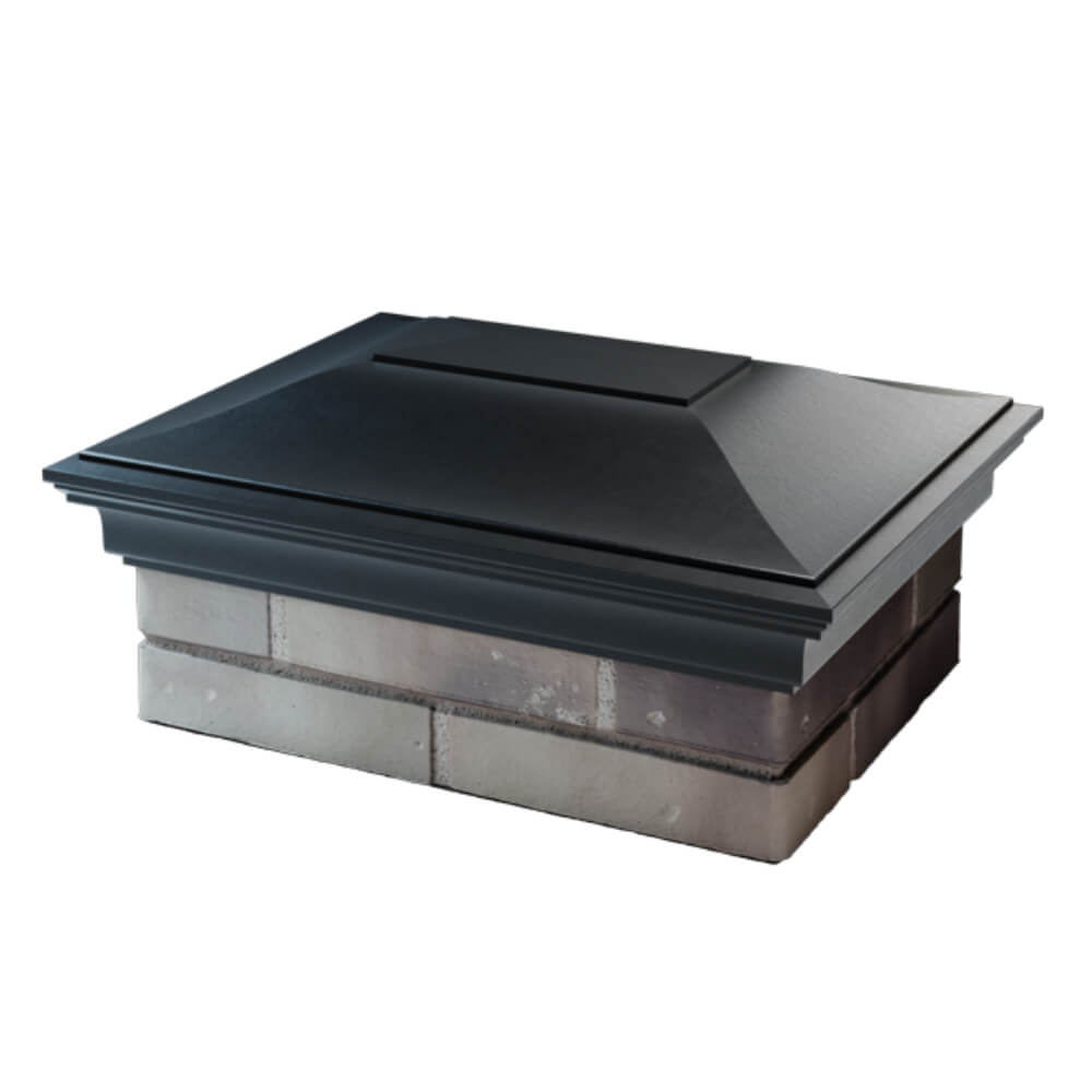 Колпак Zking Монблан Черный на столб 2х1.5 кирпича (515х385мм) в Нальчике фото