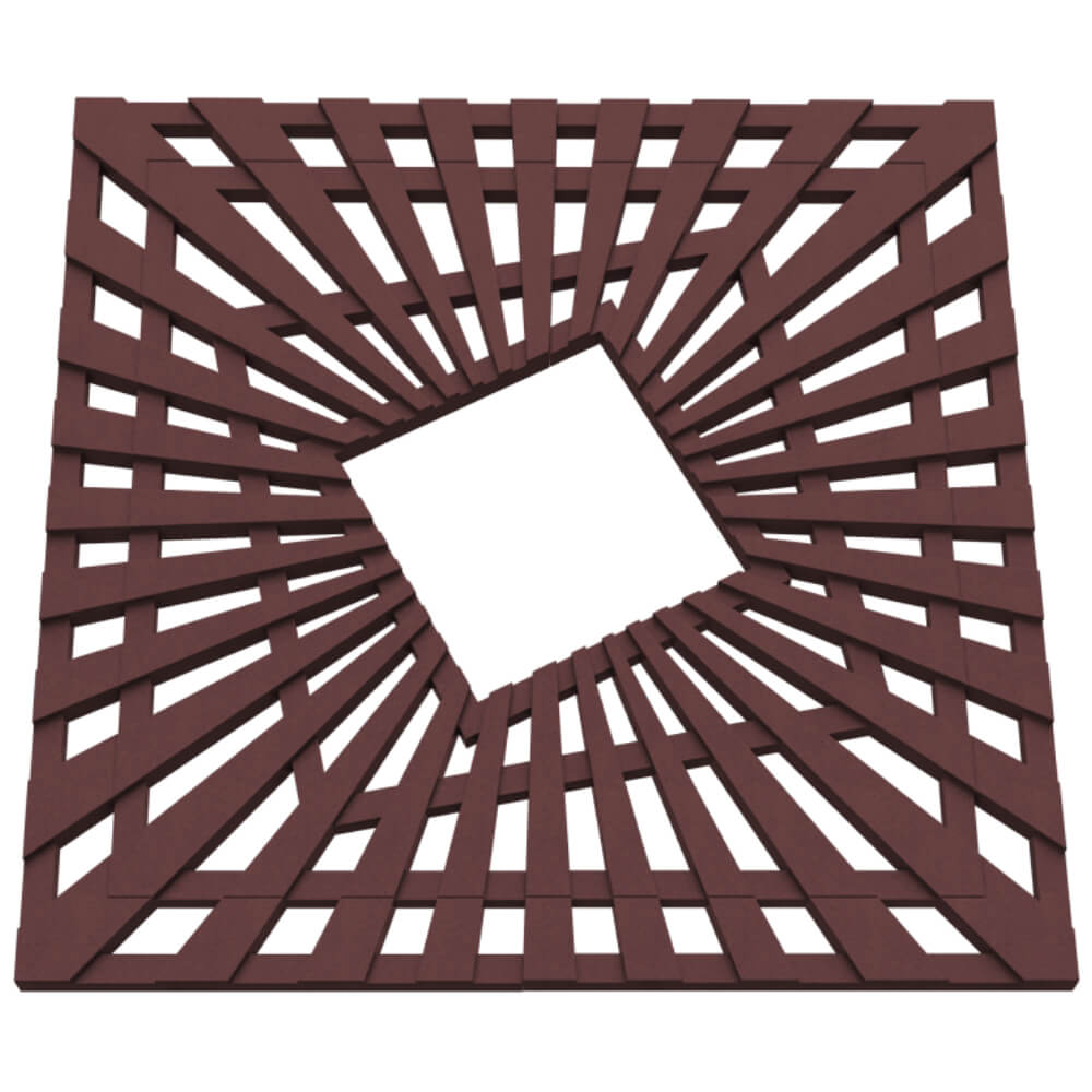 Приствольная решетка для дерева ZKING ATMOSPHERE 1.2х1.2м Коричневая в Нальчике фото