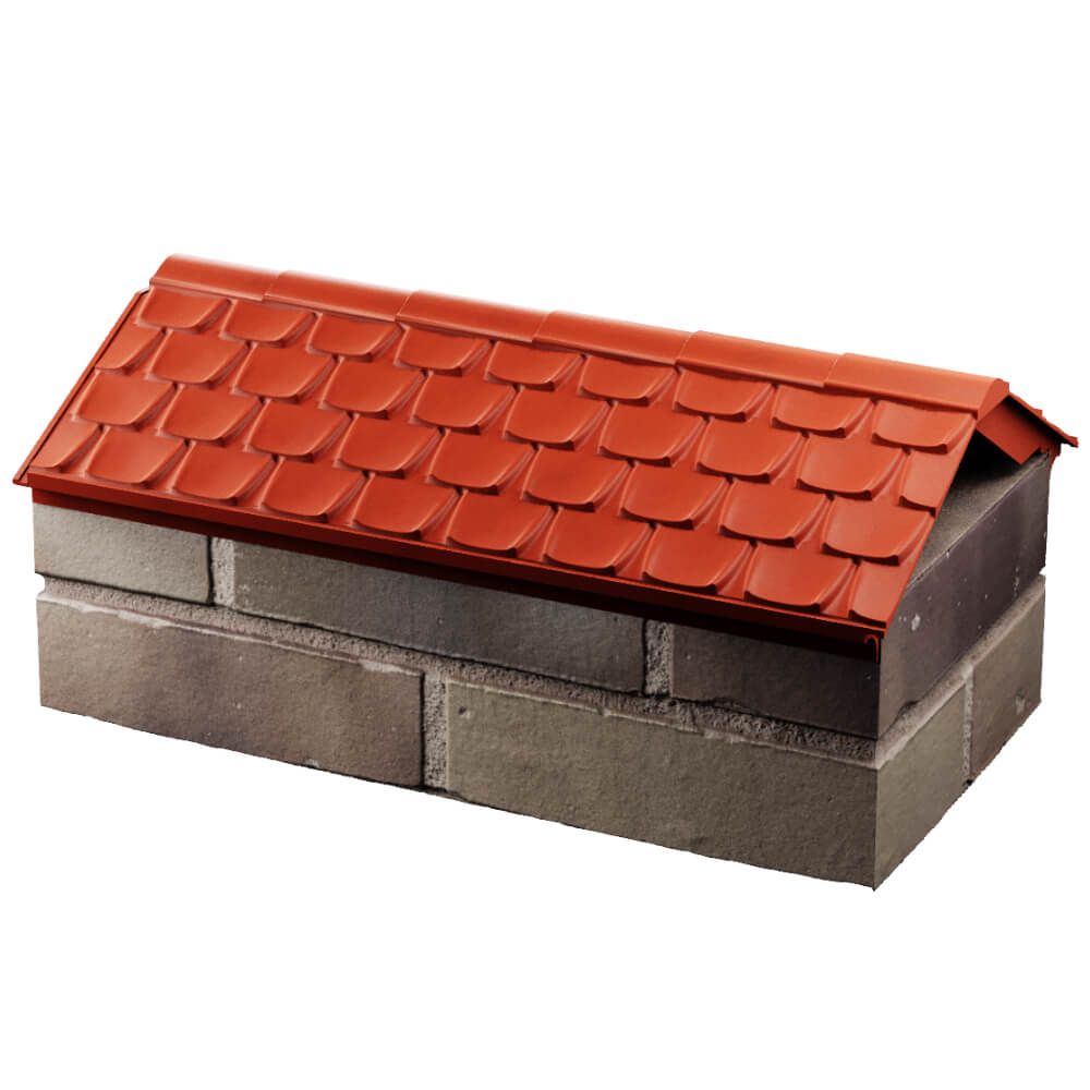 Парапет Zking Эльбрус Красный с посадкой на 1 кирпич (255мм) в Нальчике фото