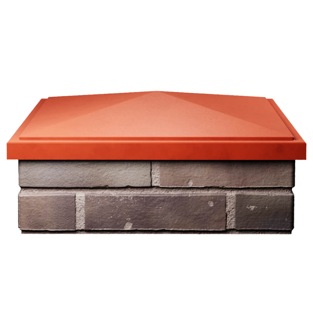 Колпак Zking БонаМоно Красный на столб 2х2 кирпича (515х515, 530х530мм) Нальчик фото