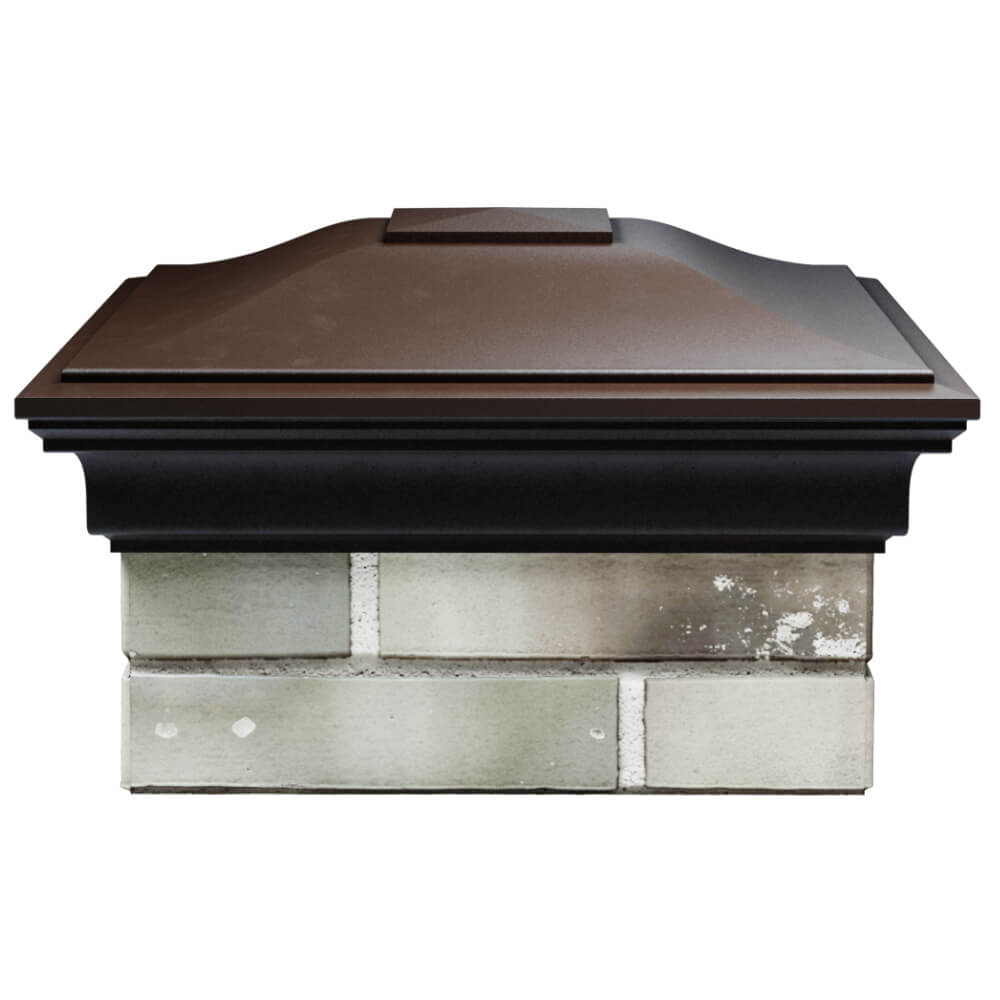 Колпак Zking Монблан Коричневый на столб 1.5х1.5 кирпича (385х385мм) Нальчик фото