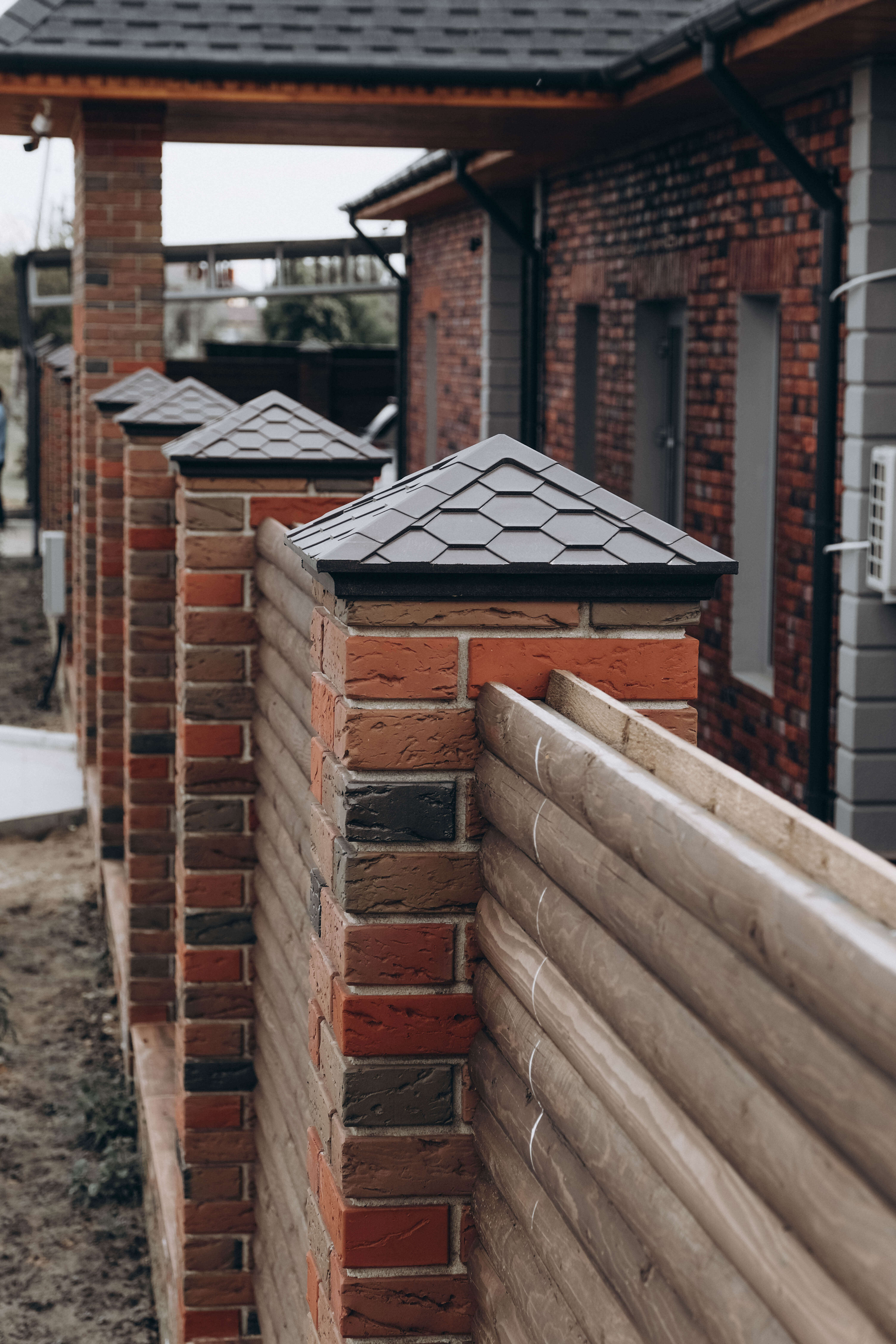 Колпак Zking Эверест Коричневый на столб 1.5х1.5 кирпича (390х390мм) в Нальчике фото