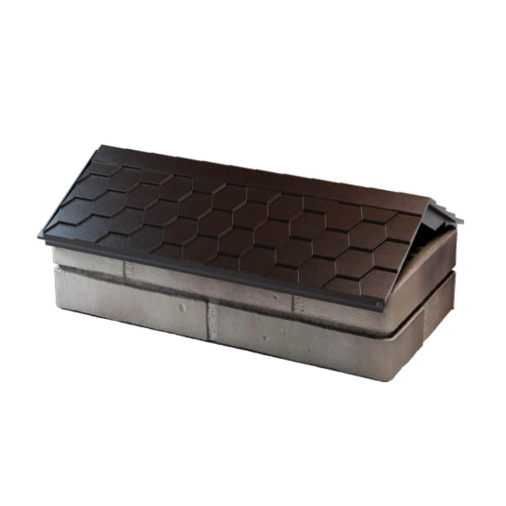 Парапет Zking Эверест Коричневый с посадкой на 1 кирпич (200/225/255мм) в Нальчике фото