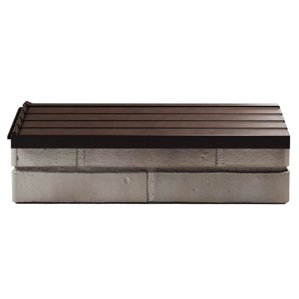 Парапет Zking Бона ХайТек Коричневый с посадкой на 1 кирпич (200/225/255мм) в Нальчике фото