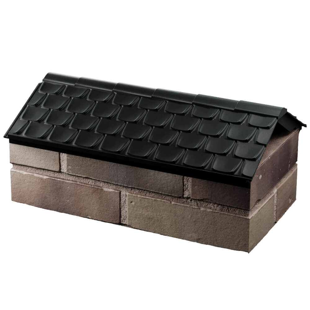 Парапет Zking Эльбрус Черный с посадкой на 1 кирпич (255мм) в Нальчике фото