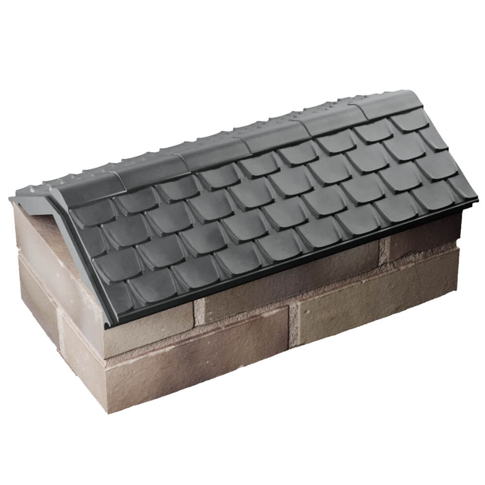 Парапет Zking Эльбрус Серый с посадкой на 1 кирпич (255мм) в Нальчике фото