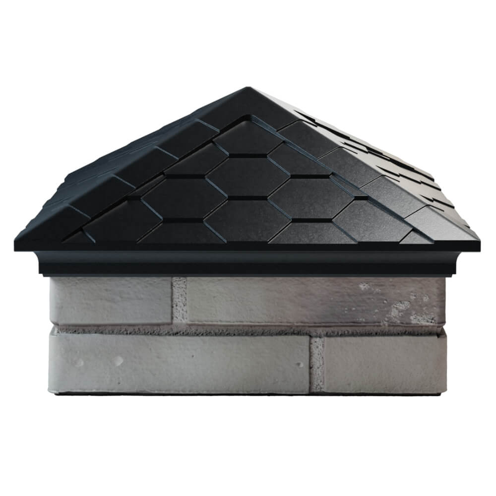 Колпак Zking Эверест Черный на столб 1.5х1.5 кирпича (390х390мм) Нальчик фото