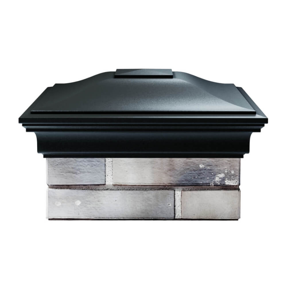 Колпак Zking Монблан Черный на столб 1.5х1.5 еврокирпича 0.7НФ (355х355мм) Нальчик фото