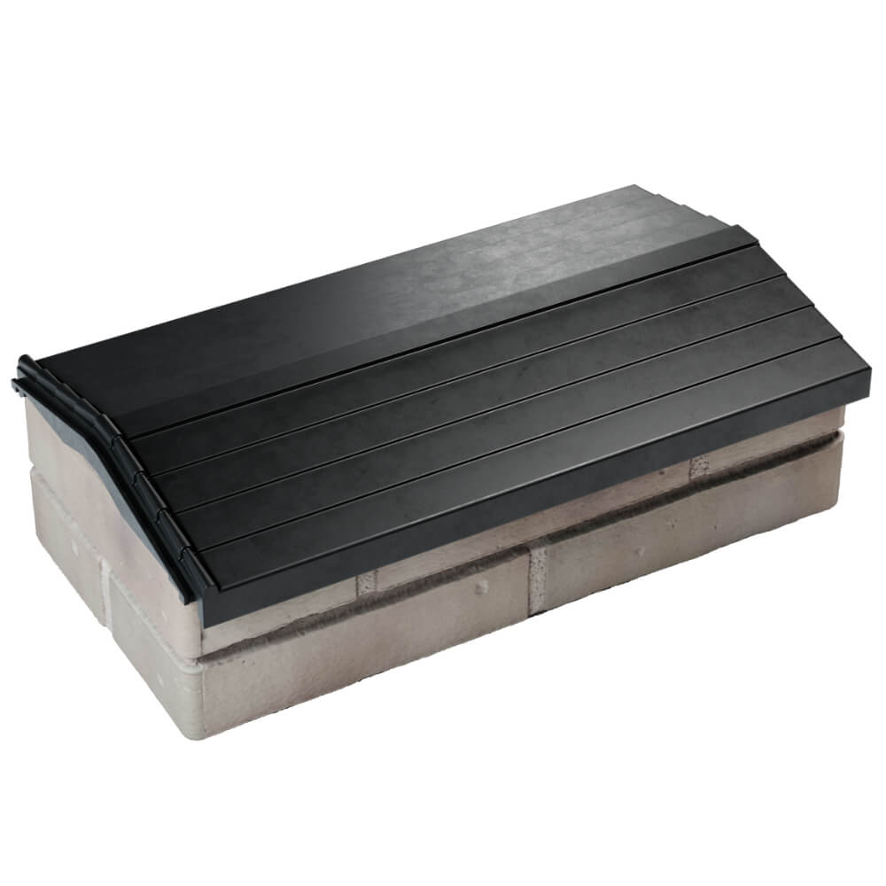 Парапет Zking Бона ХайТек Черный с посадкой на 1 кирпич (200/225/255мм) в Нальчике фото