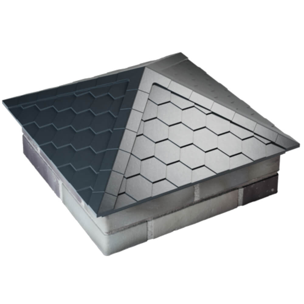 Колпак Zking Эверест Серый на столб 2х2 кирпича (535х535мм) Нальчик фото