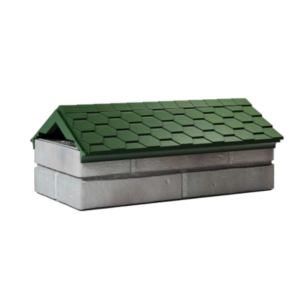 Парапет Zking Эверест Зеленый с посадкой на 1 кирпич (200/225/255мм) Нальчик фото