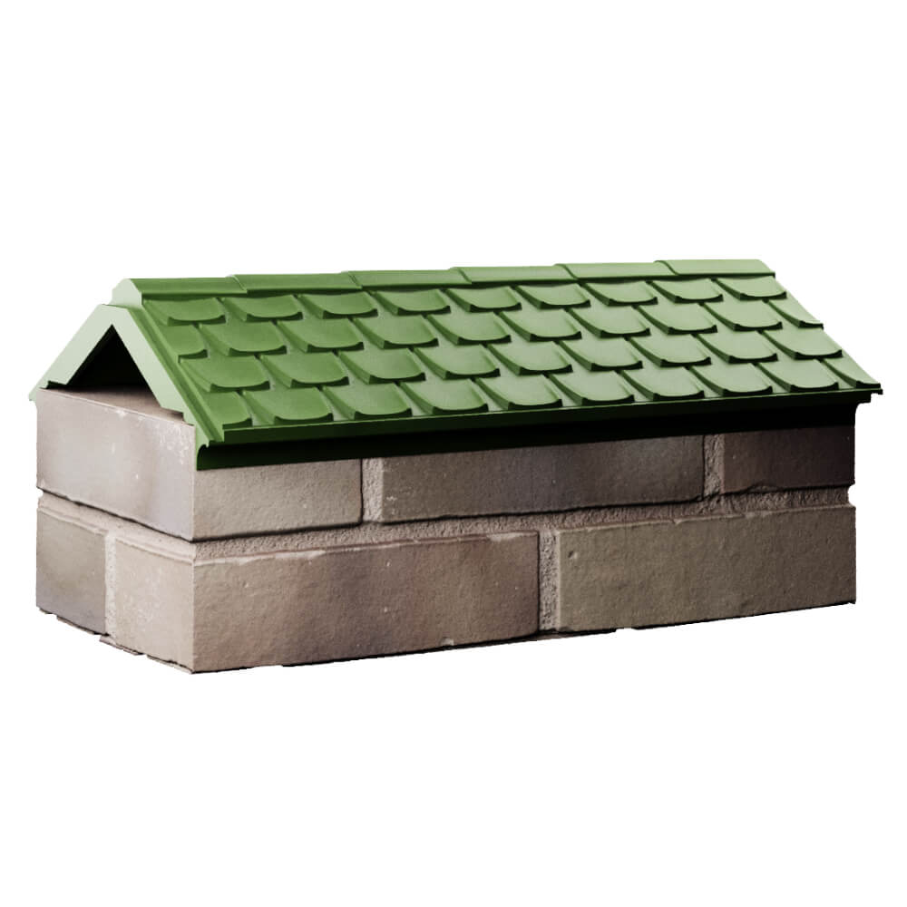Парапет Zking Эльбрус Зеленый с посадкой на 1 кирпич (255мм) Нальчик фото