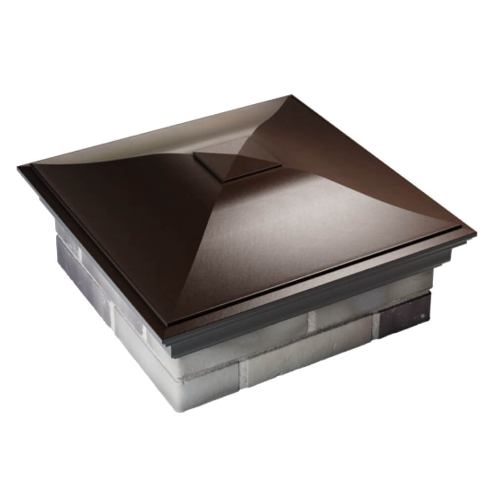 Колпак Zking Монблан Коричневый на столб 2х2 кирпича (515х515мм) Нальчик фото