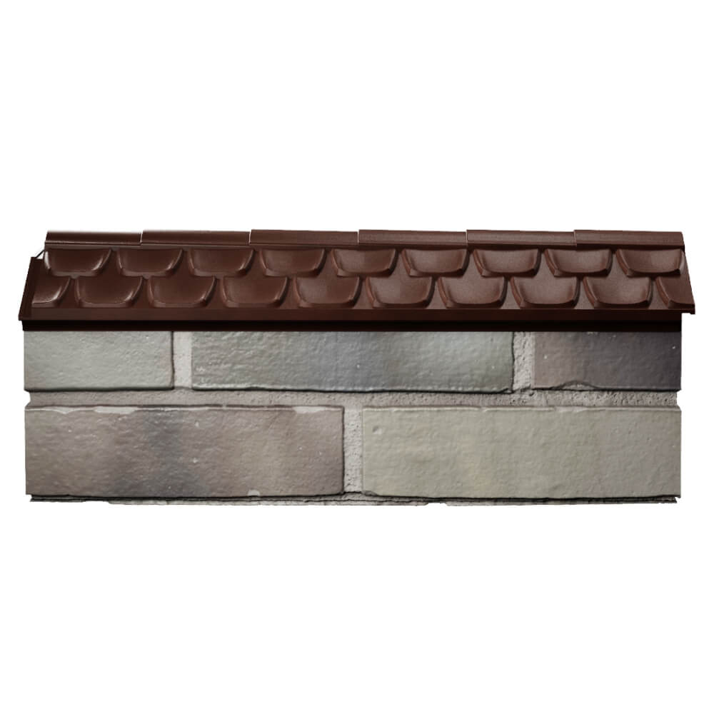 Парапет Zking Эльбрус Коричневый с посадкой на 0.5 кирпича (130мм) в Нальчике фото